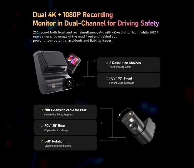 DDPAI Unveils the Z50 Dash Cam with superior dual-channel recording - The  Gadgeteer