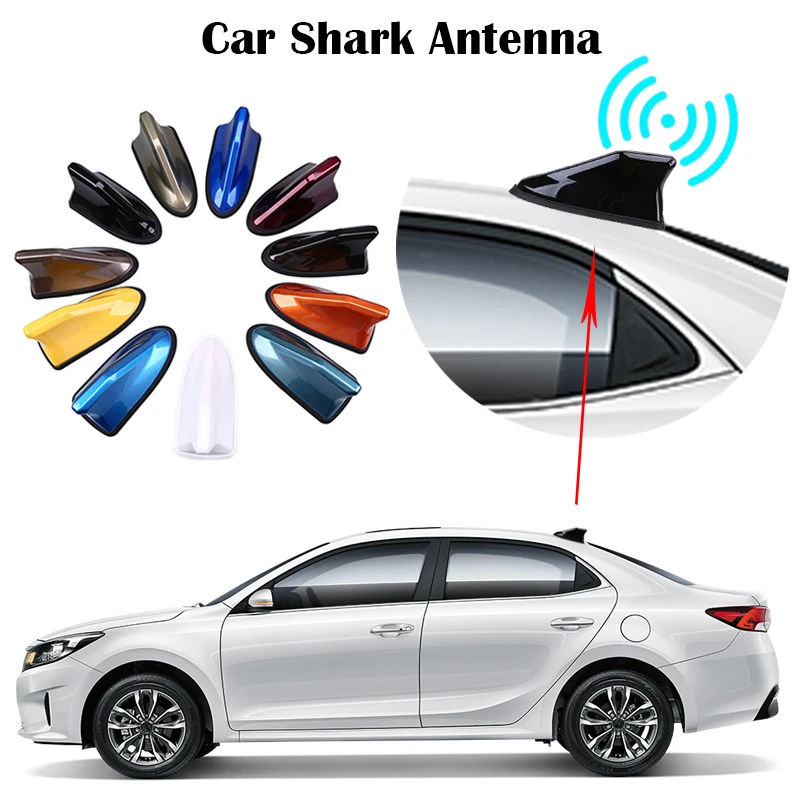 Universal Waterproof Car Roof Fin Shark Antenna Radio Antenne Per Mini Cooper Suzuki Swift Seat Ibiza Citroen C4 C3 Ricambi Auto