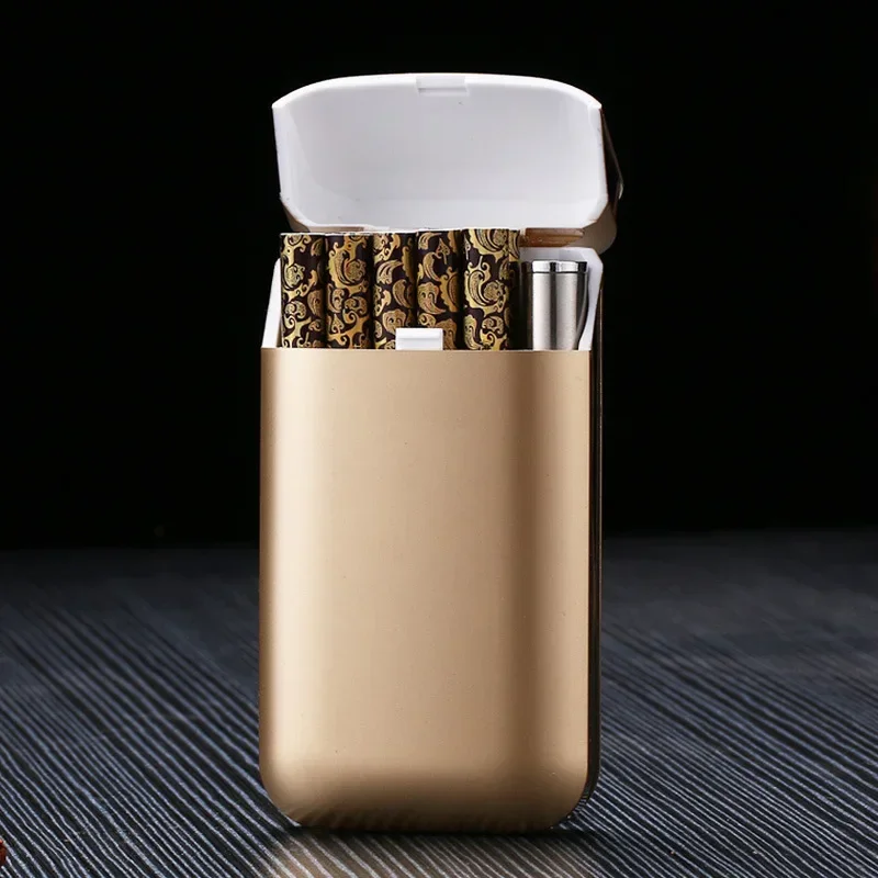 Description Picture 6 of itemWindproof Mute Newest Cigar Ignifiers Slim Pack of 20 Cigarettes Cases Lighter Portable Cigarette Lighters & Smoking Accessories