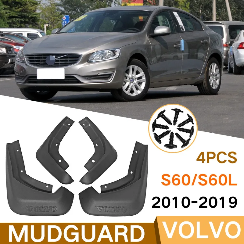 

MudFlaps FOR Volvo S60 2010-2019 car Splash Guards Fender Set Parts Front Rear MudFlaps Automotive Accessories