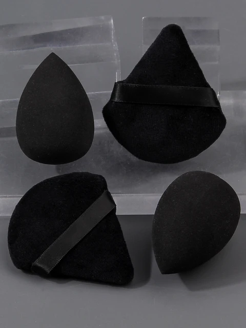 Kit de Maquillaje 12 Piezas para Principiantes – Brochas, Esponjas y Puff para Base, Rubor y Sombras