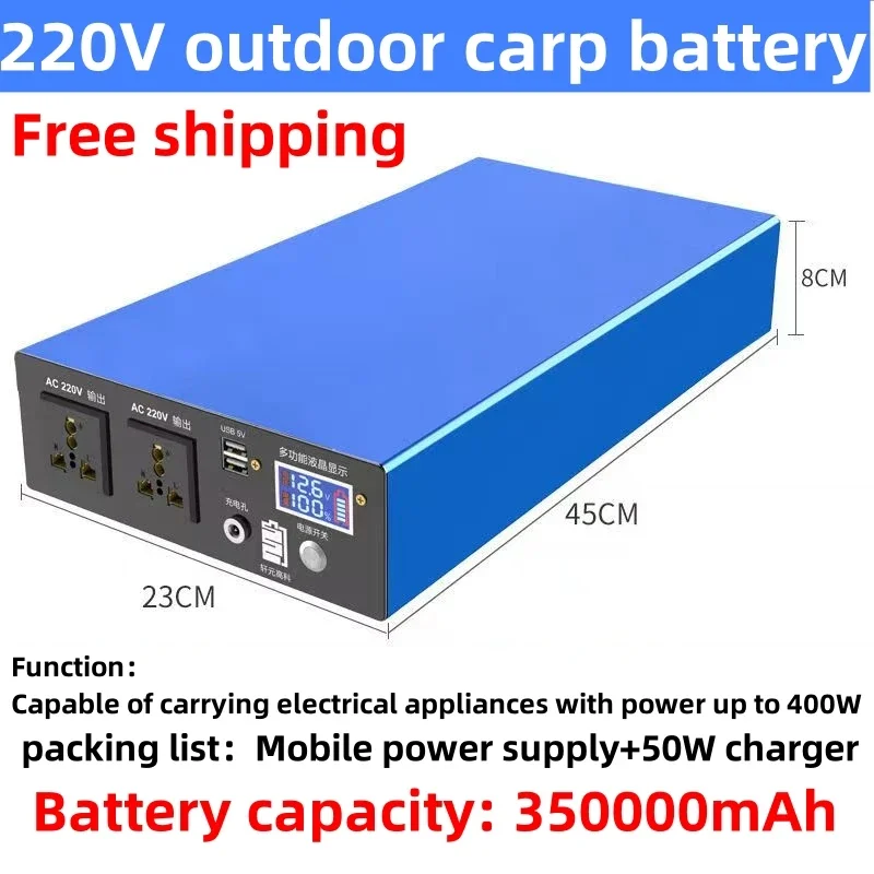 

220V AC 300W 600W Portable Power Station 960WH Outdoor Battery DC Outdoor Camera Drone Emergency Power Supply Large Capacity