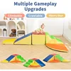 MOOITZ Foam Climbing Blocks 5 Pcs Climbing Toys for Climb Crawl and Slide Climbing Toys Indoor for Nursery Living Room Colours L 2