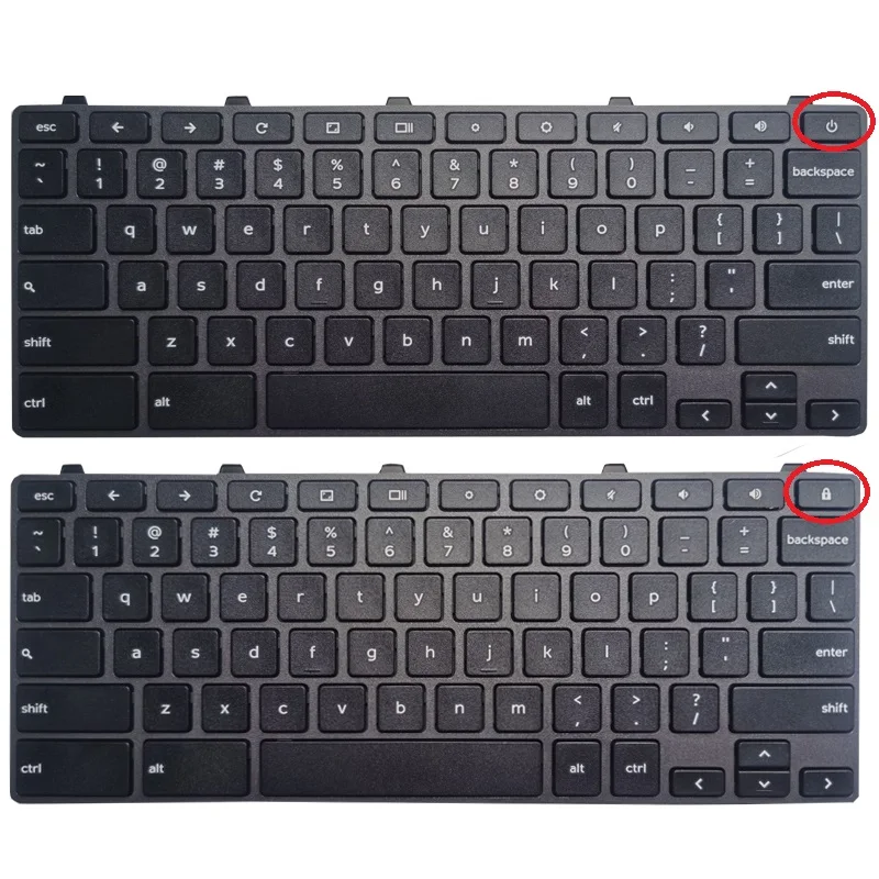 

New English/US Laptop Keyboard for Dell Chromebook 11 5190 2-in-1 3100 0H06WJ 00D2DT