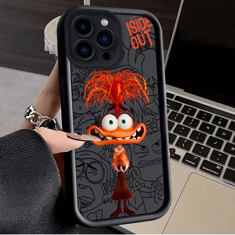 thumbnail image 1 of Disney Inside Out 2 Funda de teléfono para iPhone 15 14 13 12 11 Pro Max XS X XR 8 7 6S 6 Plus SE 2020 Funda de silicona a prueba de golpes, 1 of 5