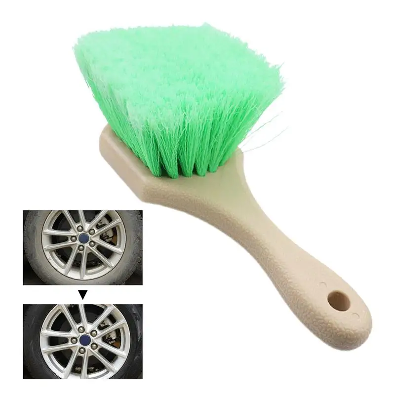 

Car Wash Utility Brush Soft Bristle Rim Wheel Brush Car Wash Tire Scrubber Tire Rim Cleaning Tool Car Washing Accessories