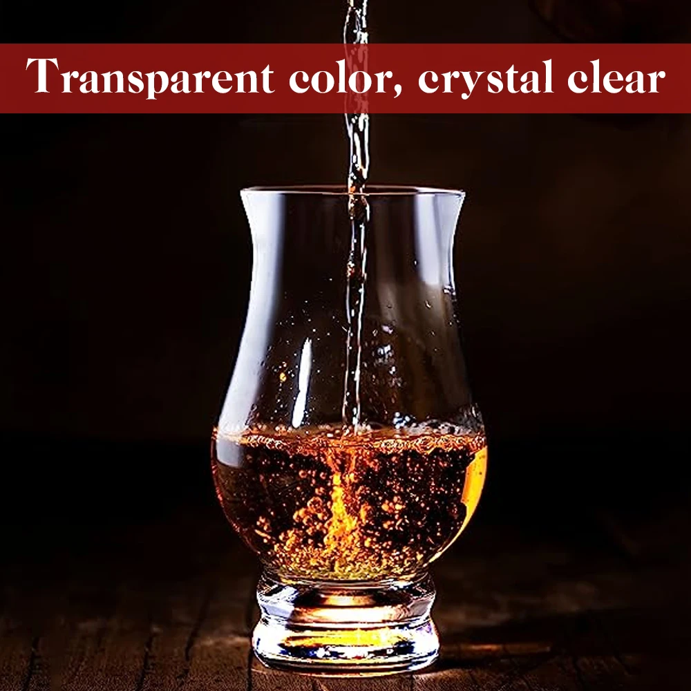 Description Picture 3 of item1/6PCS Whiskey Cup Transparent Lead Free Crystal Glass Whiskey Cup Set Glass Spirits Wine Glasses Scotch Drinking Glasses