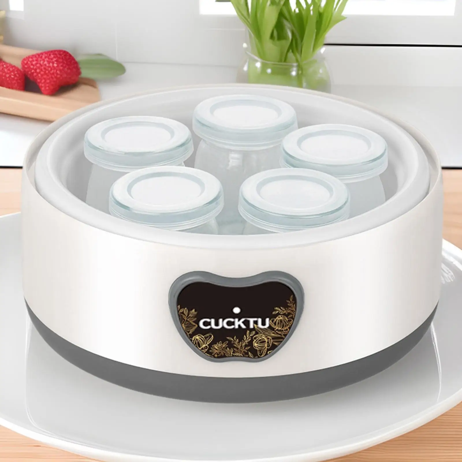 Yogurt Maker Temperature Control Kitchen Appliance Time Control Mini Automatic Yogurt Machine for Kitchen Cafe Restaurant Home