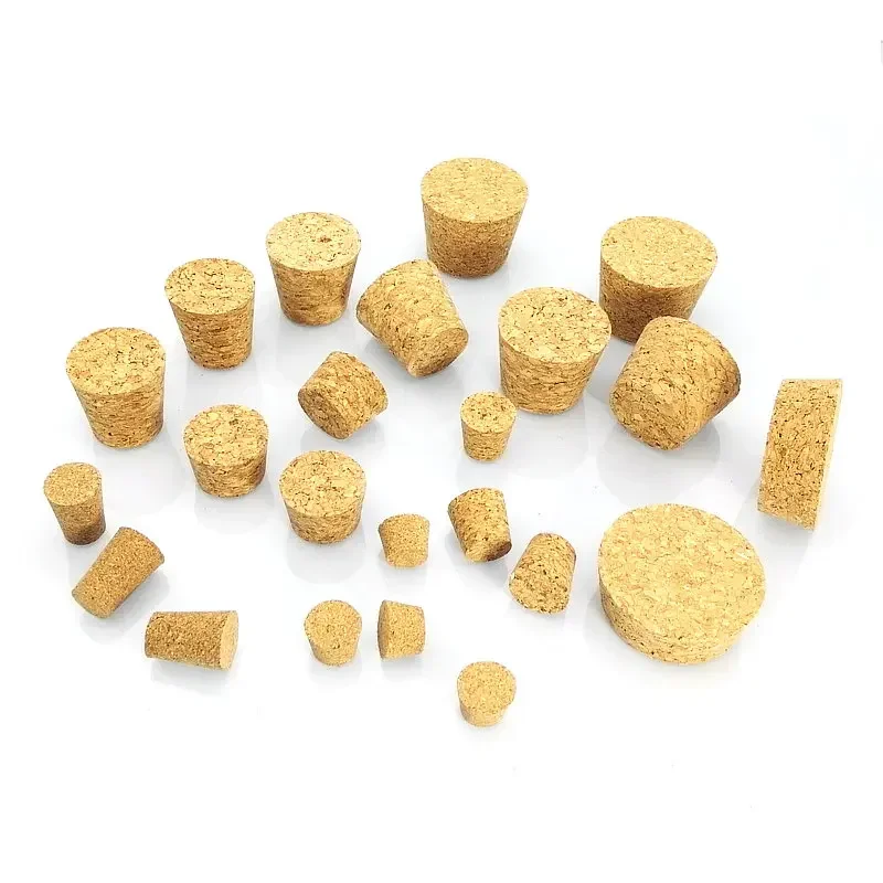 상단 직경 18mm  54mm 합성 코르크 뚜껑 실험실 테스트 튜브, 코르크 캡 유리..