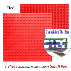 Double-Sided Building Blocks Baseplates - 32x32 Dots (Red)