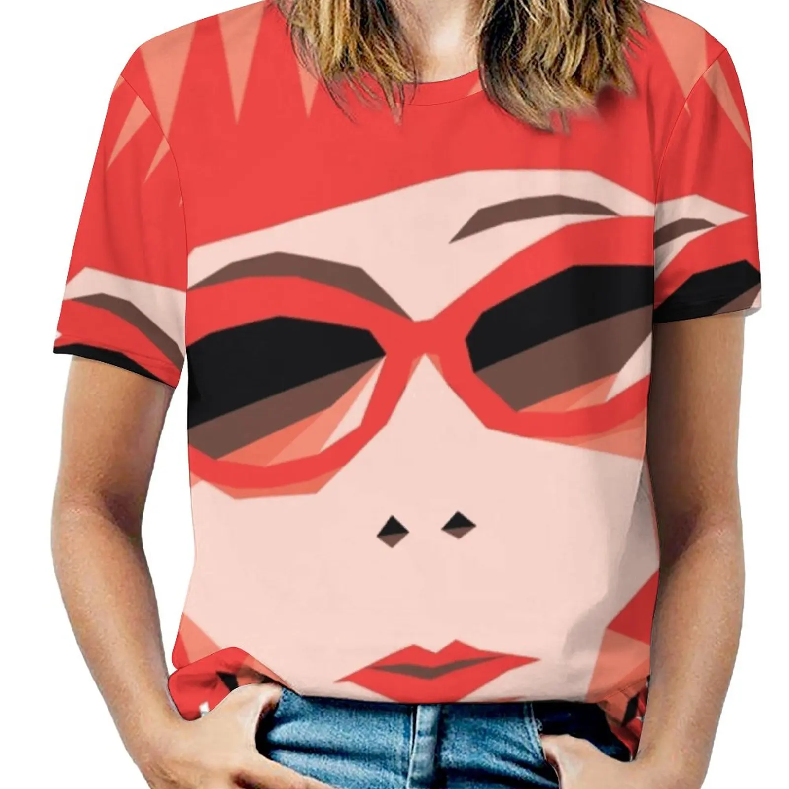 T-Shirt Da Donna Kusama Girocollo Casual Manica Corta Top Estate Tees Kusama Yayoi Artista Giapponese Dot Pazzo Designer Poly Low