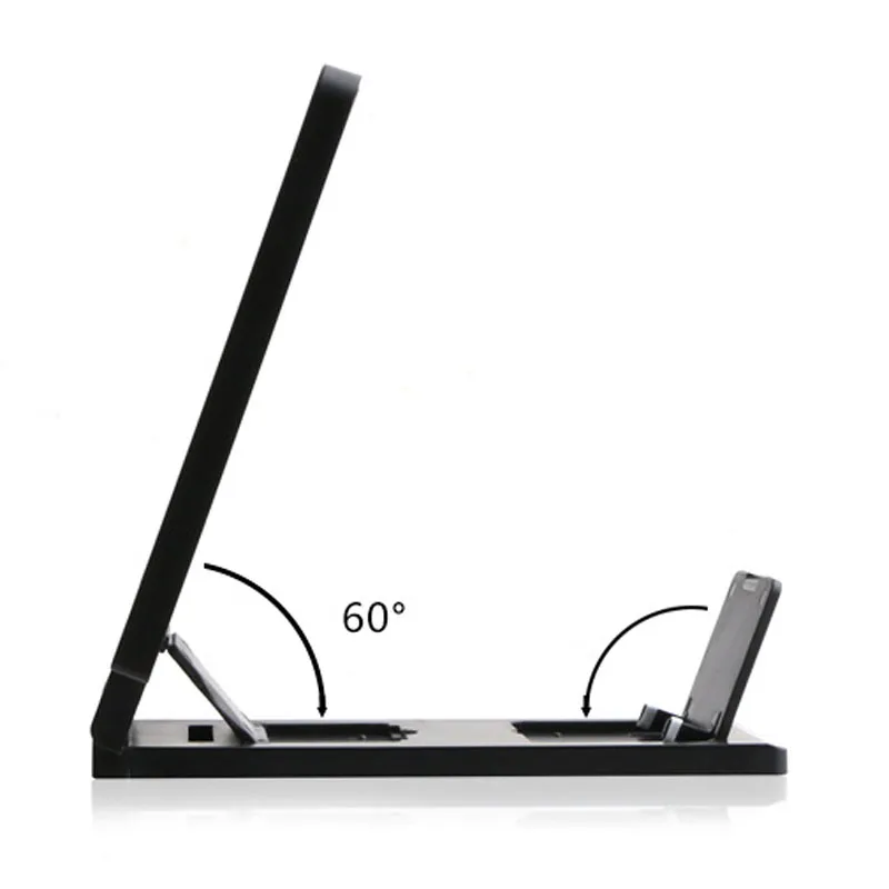 3d 휴대 전화 화면 돋보기 Hd 비디오 증폭기 스탠드 브래킷 전화 화면 돋보기 접이식 휴대 전화 프로젝터