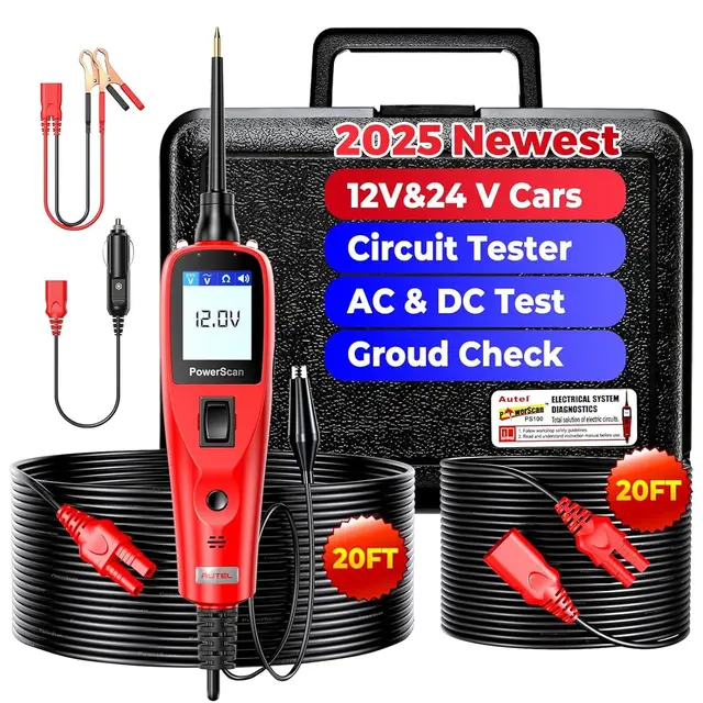 Autel PowerScan PS100 Auto Electrical Circuit 12-24V Power Circuit Probe Tool, Auto Electrical Short Open Circuit Finder 1
