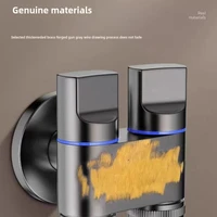 หัวก๊อกน้ำทองเหลืองอเนกประสงค์สำหรับเครื่องซักผ้า, ควบคุมแบบเอาต์พุตเข้าห้องน้ำสามทาง 3