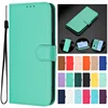 Realme 8 Case on For OPPO Realme 8 Wallet Cover sFor Realme8 Pro 8Pro RMX3085 RMX3081 Candy Solid Color Leather Phone Case Funda 1