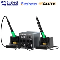 Mechanic A210 Max Dual-station Constant Temperature Desktop Soldering Station C210 Handel Short Circuit Protection Welding Tools 1