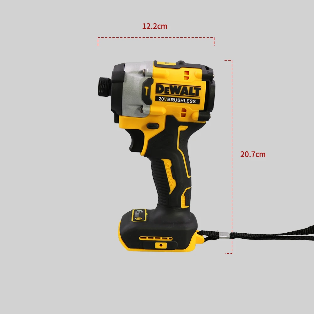 DEWALT DCF860 20V Impact Driver Screwdriver Electric Impact Drill Power Tools 205NM Brushless Cordless Rechargable Power Tools 3