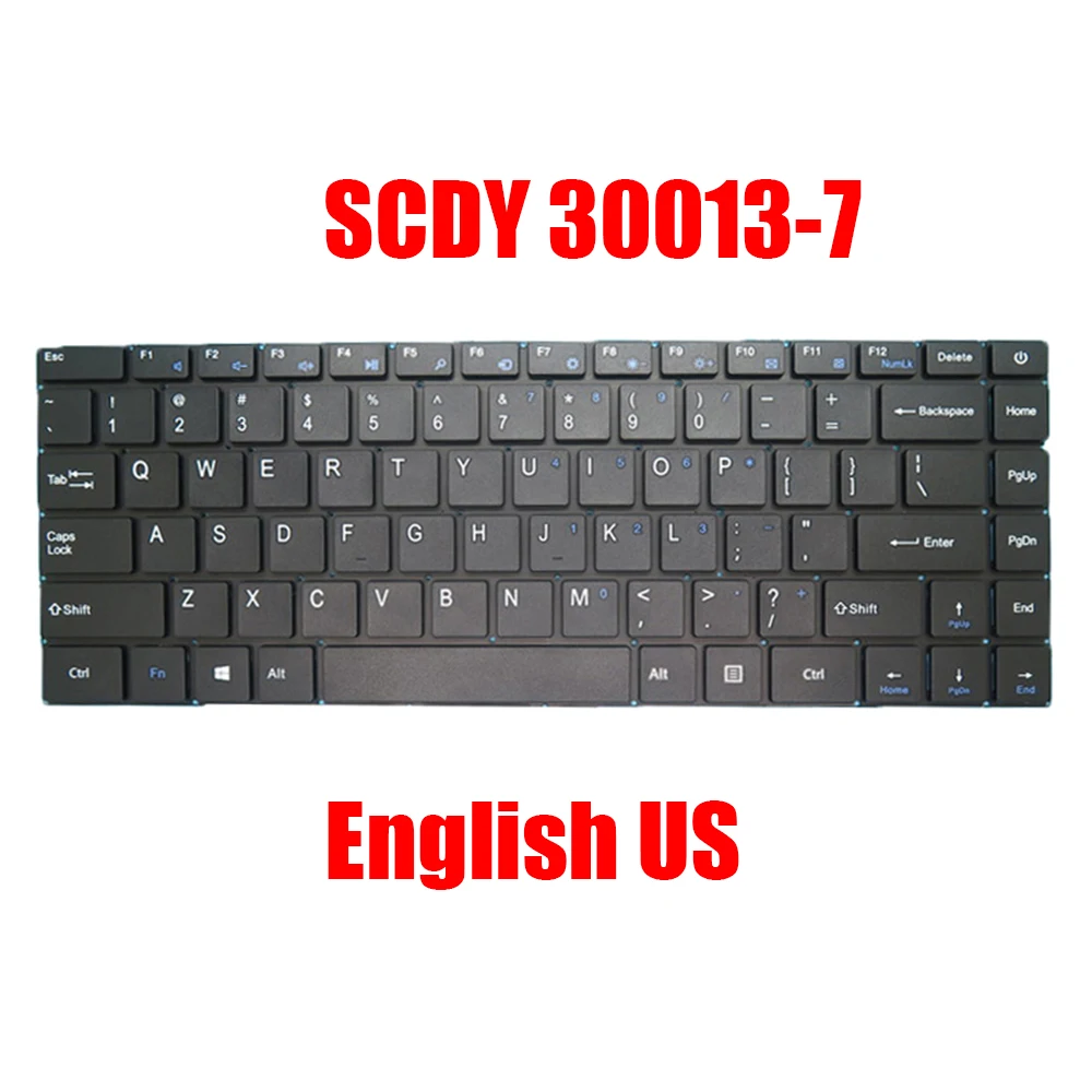 

Laptop Keyboard SCDY 30013-7 SCDY-30013-7 English US Black Without Frame New