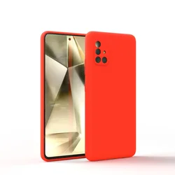 Silky Soft - Touch Silicone Protective Phone Case - A21S (Orange)