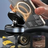 2025 New Magnetic Vacuum Car Phone Holder 360° Rotation Suction Cup Navigation Stand Bracket Car Magnetic Holder for iPhone - Image 2