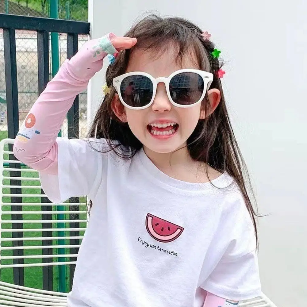Kids Candy Color Round UV400 Sunglasses Baby Girls Outdoor Sun Protection Sunglasses Children Sun Glasses
