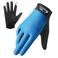 Cycling Fishing Gloves Touch Screen Non-slip Full Finger Thin Breathable Mesh Bike Bicycle Gloves Quick Dry Gloves for Men Women 1