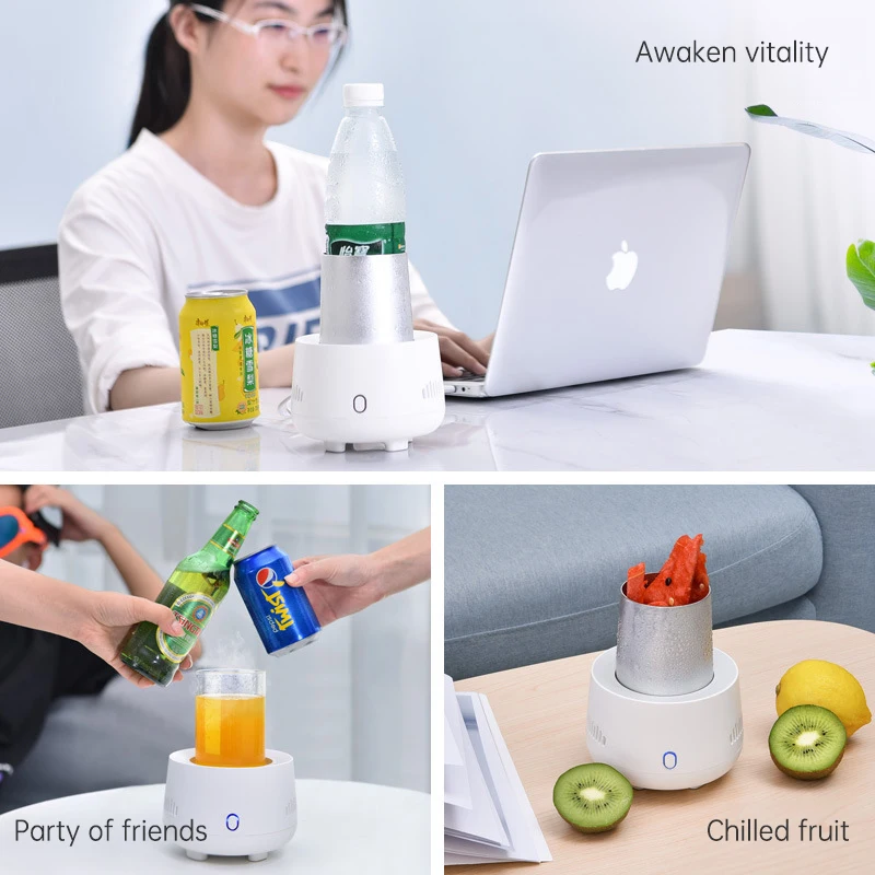 Wine Ice Pack USB Refrigerator Beverage Fast Cooler Cup Electric Beer Bottle Can Water Soda Drinks Cooling Mug Ice Car Home Refrigeration Cup