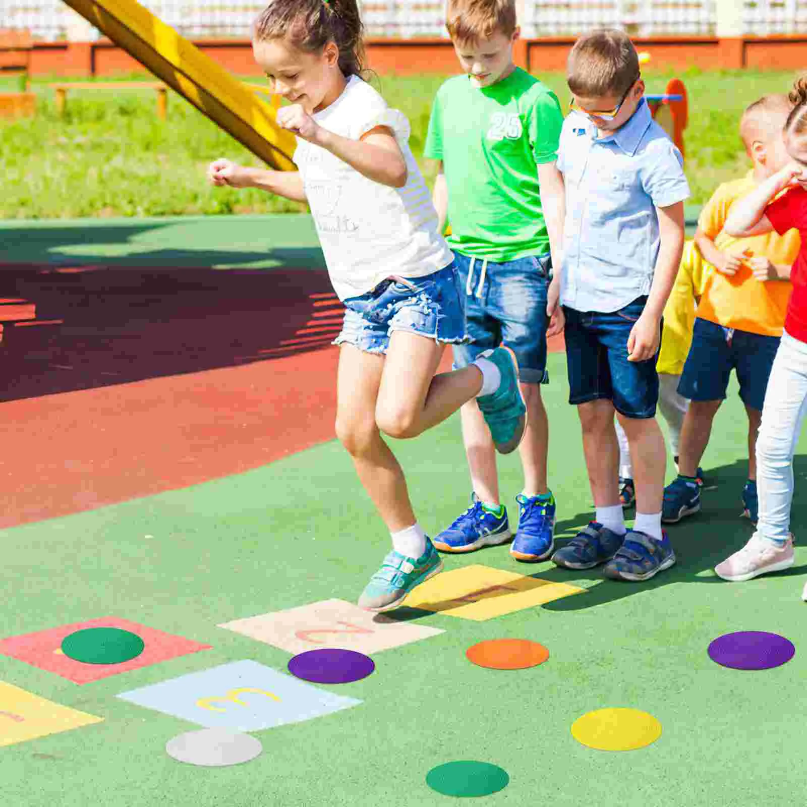 14 Pcs Round Floor Spots Dot Markers Circle Blanks Spot Markers For Classroom Agility Training Equipment For Basketball And
