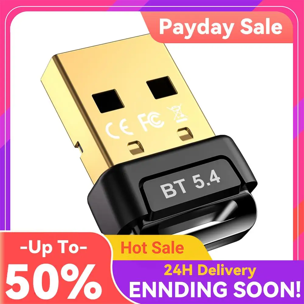 BT 5.4 어댑터 USB BT 어댑터 무선 BT 송수신기 (BT 키보드/마우스..