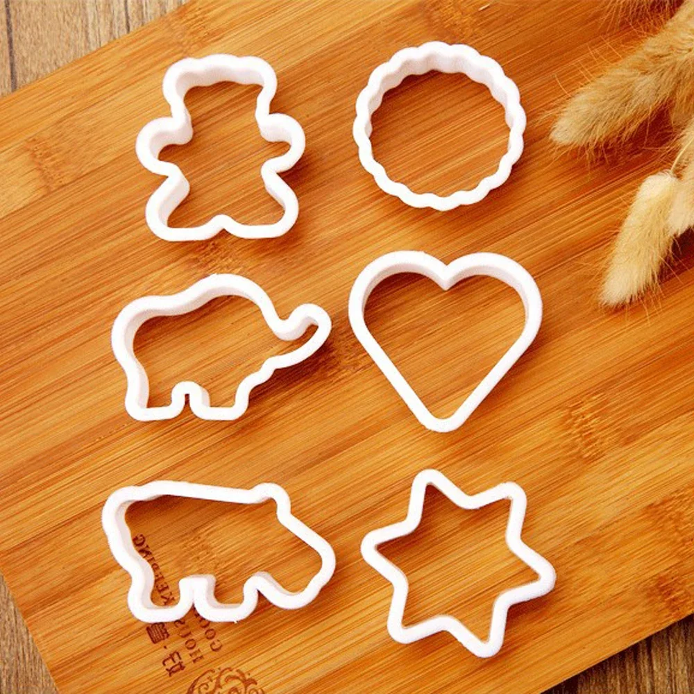 Description Picture 4 of item6PCS/set Sugar Biscuit Press Stamp Embosser Cookie Cutter Biscuit Mold DIY Fondant Cake Mold Pastry Decor Baking Accesories