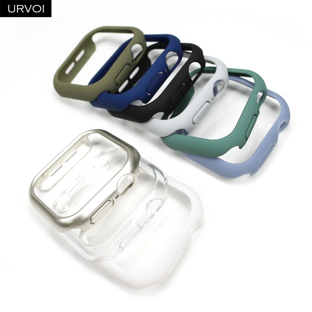 Premium Ultra-Thin Candy PC Case for Smartwatch - Sleek Protective Bumper Frame Accessory