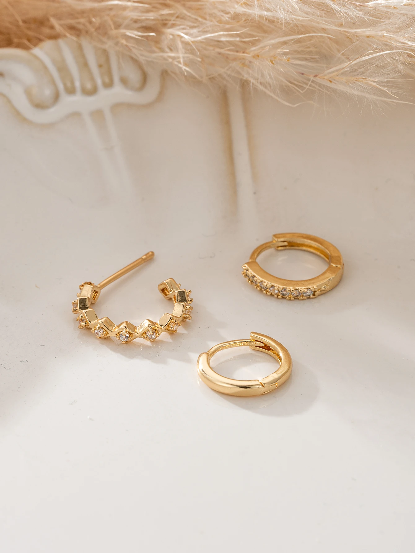 Copper Hoop Earring Set