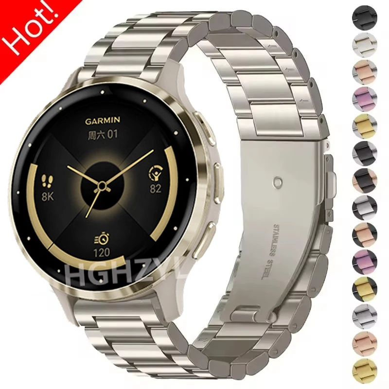 สายสแตนเลส Garmin Venu 3/3s - สายนาฬิกาโลหะทนทาน