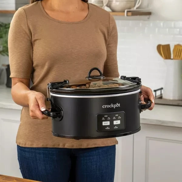 Crock Pot Crockpot 6-Quart Slow Cooker with Sous Vide, Programmable, Oat  Milk - AliExpress