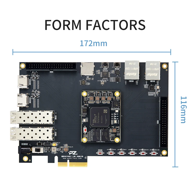 PuZhi PZ-A775T-KFB  ŰƮ, Xilinx Artix-7 XC7A75T FPGA  , PCIE HDMI  
