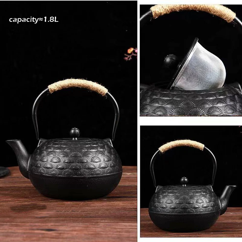 Gietijzeren Theepot Japanse Craft Oude Ijzeren Pot Thee Ketel Zwart/Brons Kook Water Pot Voor Thuis thee Set - AliExpress