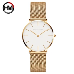 Elegant Couple's Luxury Waterproof Steel Mesh Watches - Fashionable Casual Sport Timepieces (CB36WJJ)