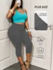 Plus Size Athletic Yoga Leggings for Women Super Soft Capri Pants No See Through Workout Running  Home Casual