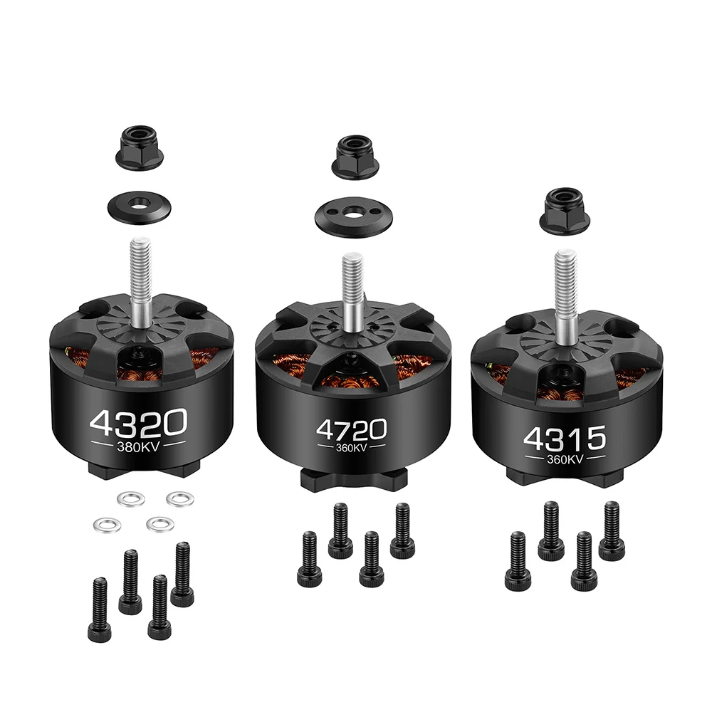 HOBBYWING FPV 드론 브러시리스 모터 4315 4320 4720 (300-520KV) 고효율 및 강력한 성능
