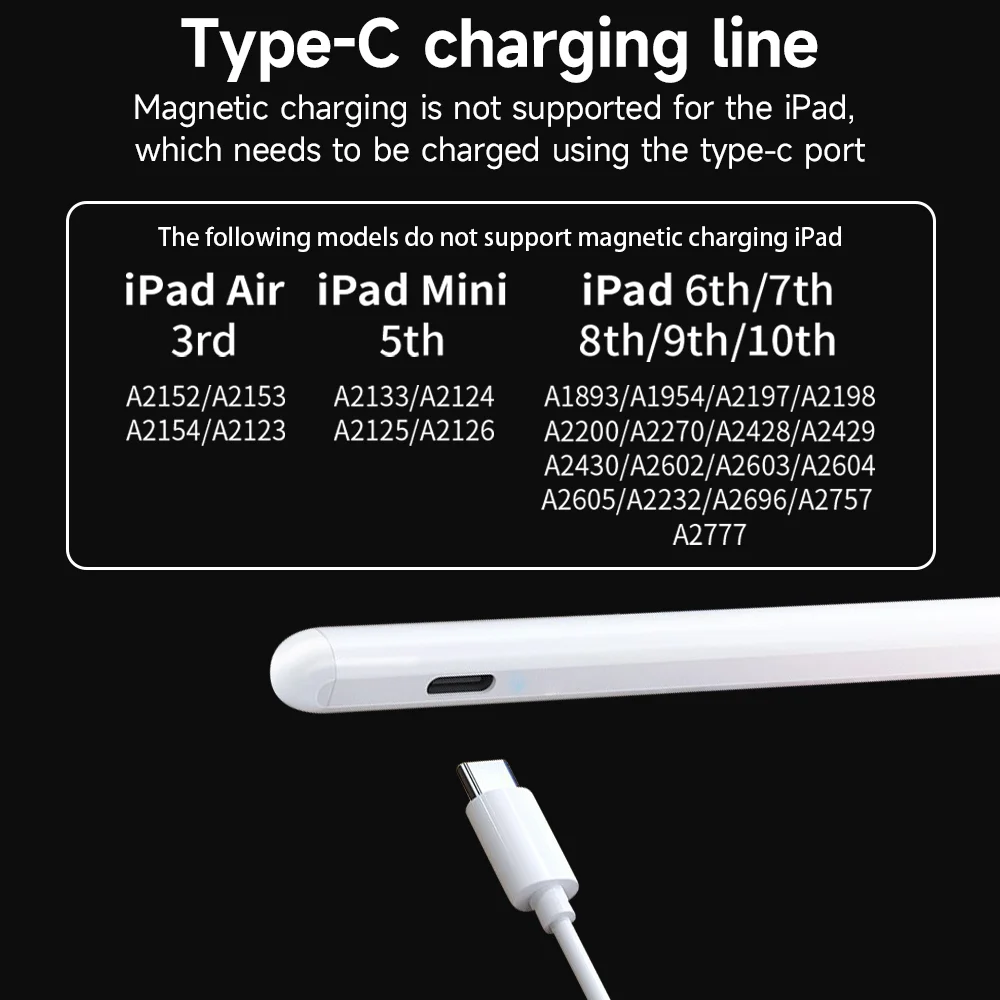 IPad用,第2世代,ペン用のワイヤレス充電付きのペン - AliExpress