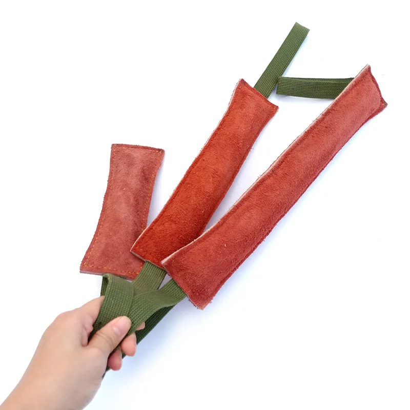 Puppy Bite Rag Interactive Dog Toys Hide & Drink Thickened Leather  Tug Toy for Training/Play/Gift with Strap 5