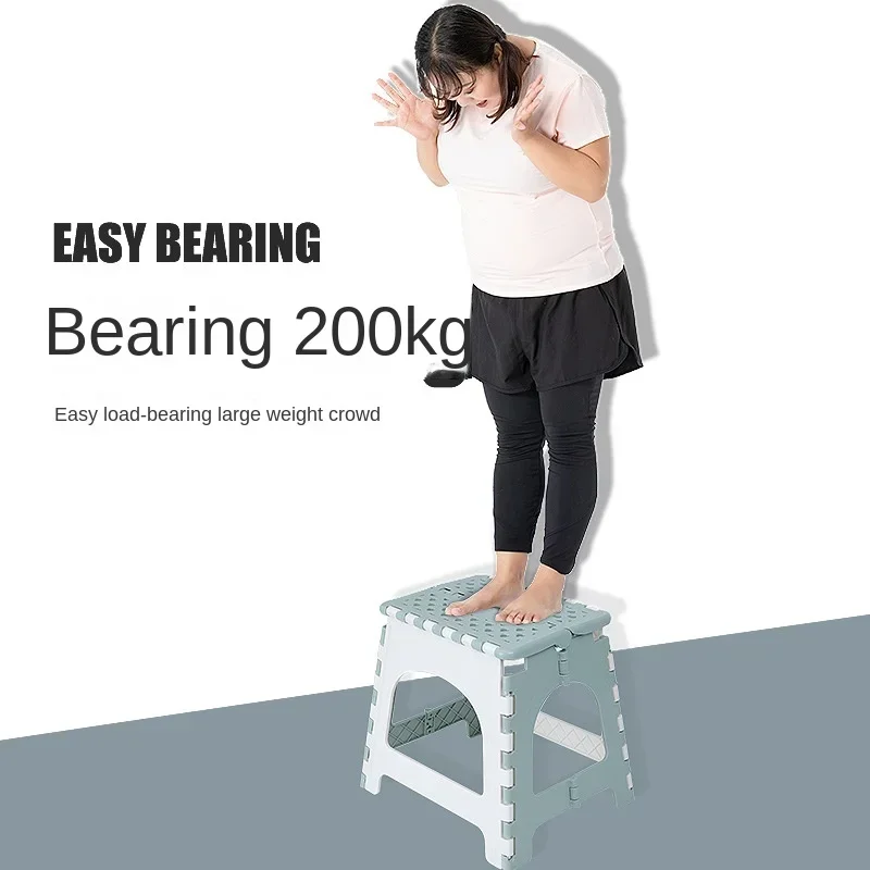 Portable Folding Chair Thickened Plastic Folding Chairs Outdoor Camping Chair Space Saving Household