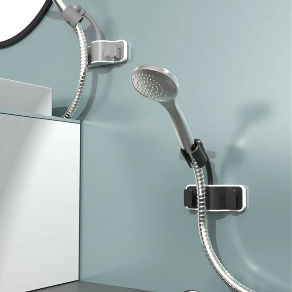 Drill Free Shower Head Holder Free Your Hand Adjustable Shower Bracket Rack Hanger for Bath Ball Bathroom Storage Accessories
