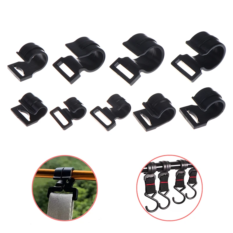 10-Piece Outdoor Camping Lanyard Snap Clip Hook Set