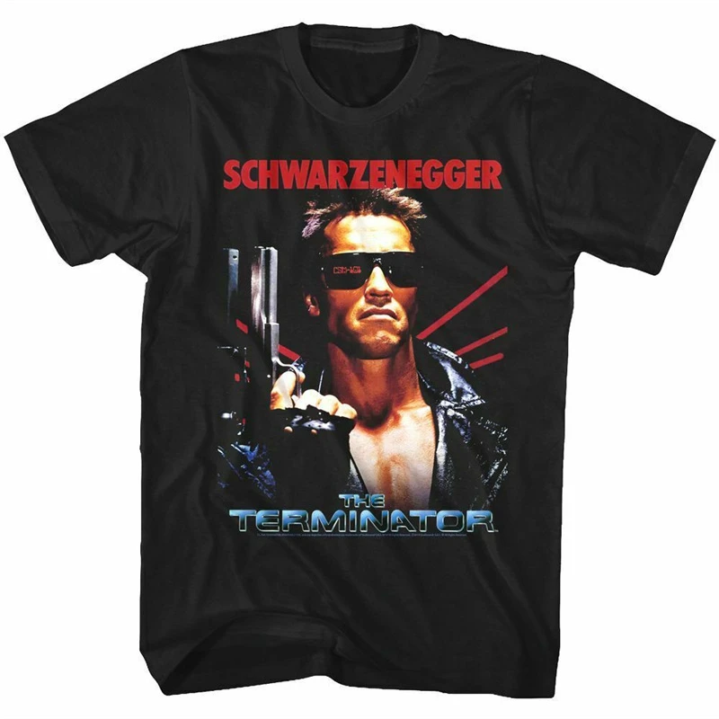1984 Hollywood-Klassiker-Filmkollaboration Terminator The Terminator Herren-Schwarzenegger-Retro-T-Shirt