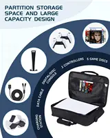 For PS5 Travel Case for PS5 Protective Case Bag Suitable for PS5 Disc/Digital Edition Console, Controllers, Game Cards, Headset - Image 2