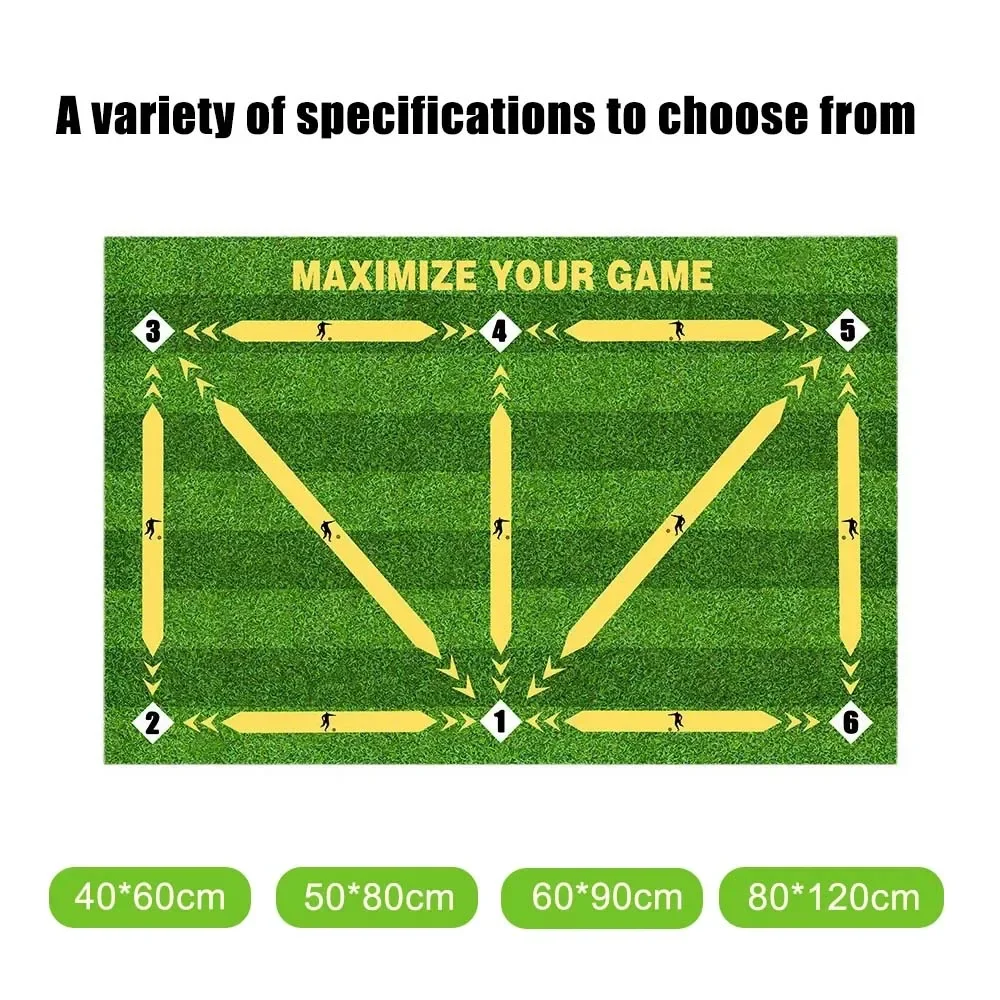 Football Training Mat Soccer Training Equipment Non Slip Foldable Kids Adults Indoor Ourdoor Dribble Mat Equipment football training mat