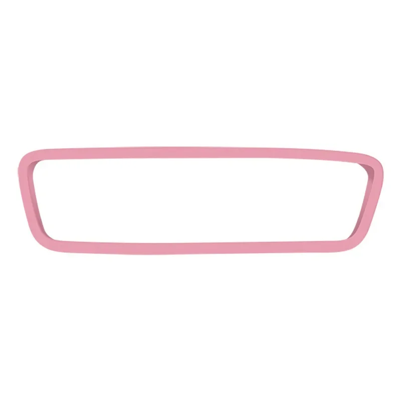 For Tesla Model 3 Y Car Interior Rearview Mirror Accessories Protector Trim Silicone Decor Frame White Pink Protection Strip