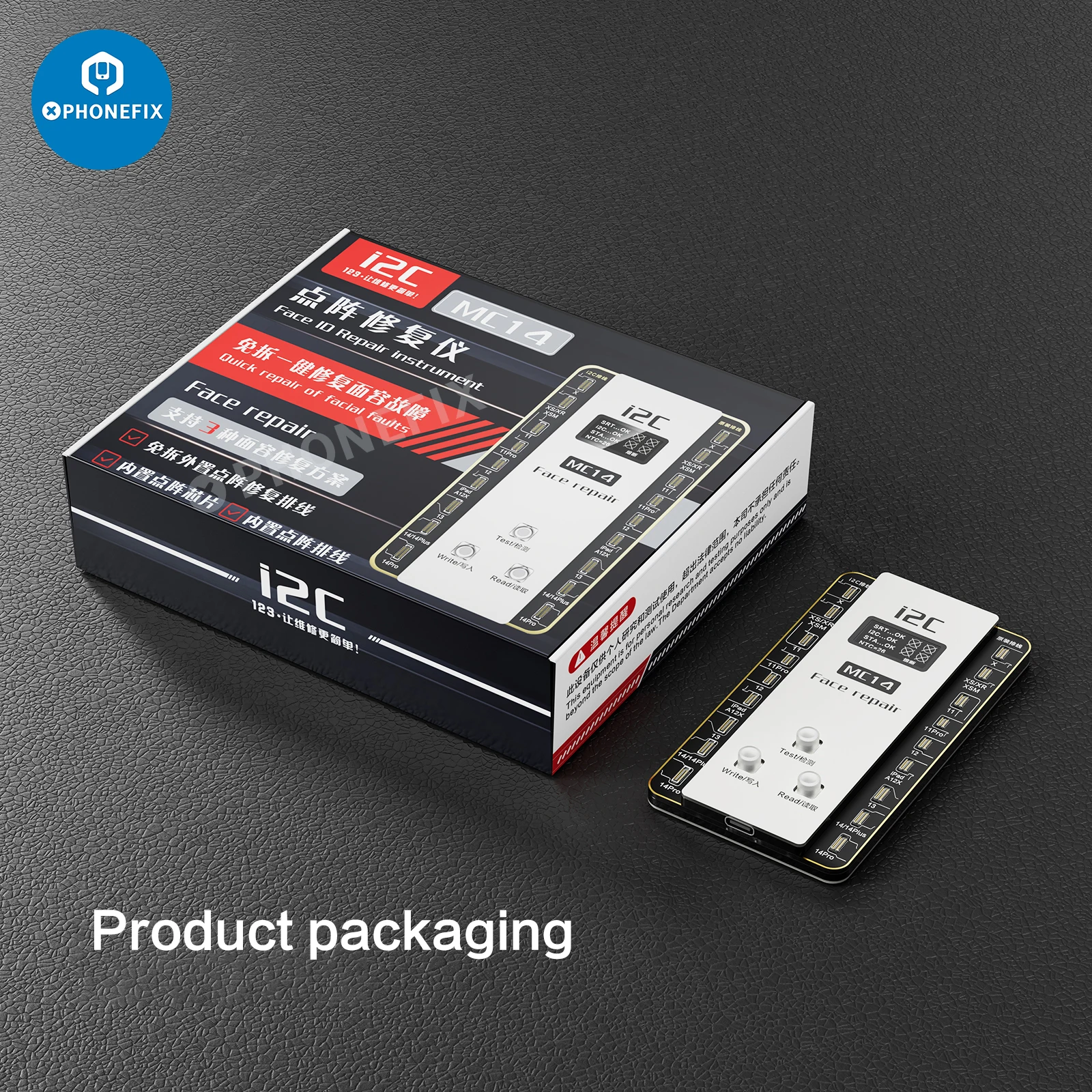 I2C Mc14 Nessun Dispositivo Di Test Face Id Richiesto Per Saldatura Per Iphone X/11/12/13/14Promax Dot Projector Dot Matrix Flex Test Lettura Scrittur