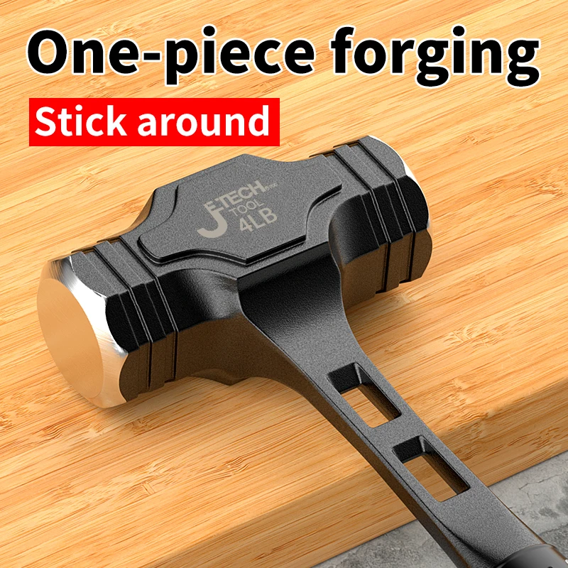 Description Picture 6 of item1 industrial octagonal hammer, 2/3/4 pounds, non-slip handle hammer, high carbon steel integrated hammer, professional masonry s